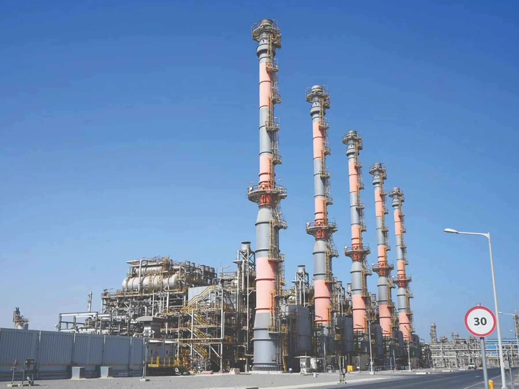 A view of the Al Zour refinery which is designed to process heavy crude